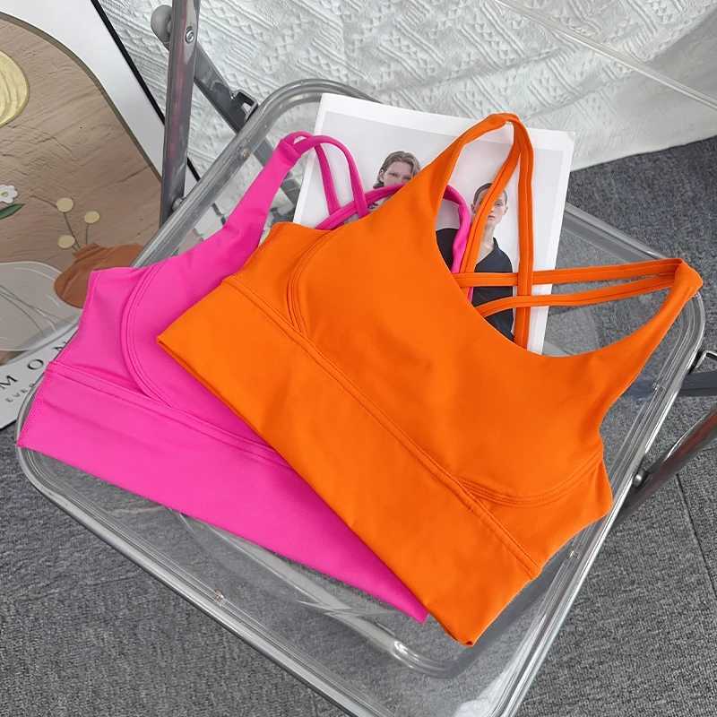 Fashion Sexy Cross Back Women Yoga Sport Bra Naked Feeling Breathable Quick-Drying Yoga Fitness Running Exercise Vest Z20260319