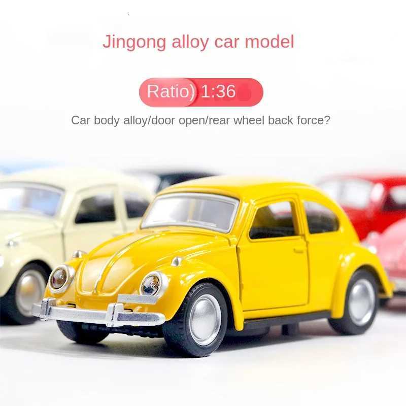 Car Model Decoration Alloy Car Model Beetle Classic Car Door Opening Force Childrens Car Decoration Car Carrying Decoration Y260319