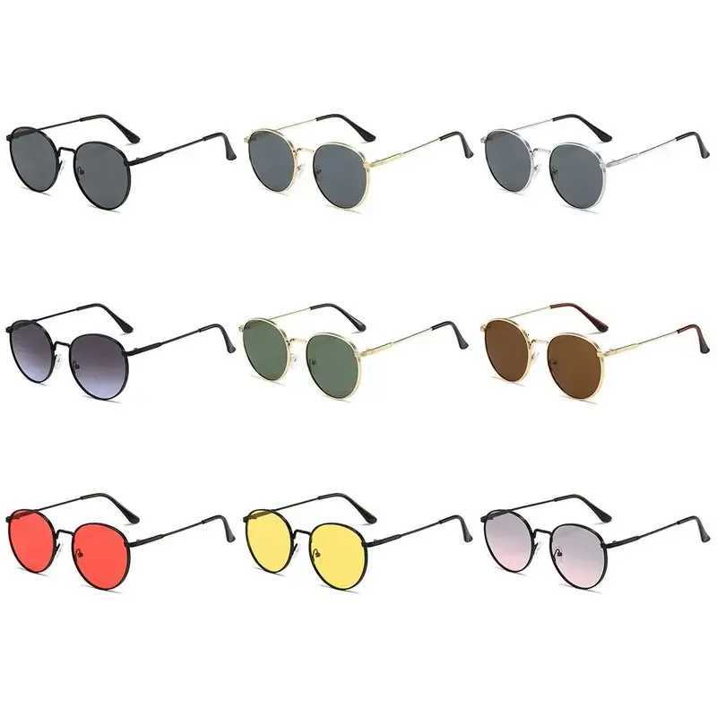 2025Trendy Circle Round Sunglasses Vintage Summer Hippie Glasses UV Protection Metal Frame Sun Glasses for Women Men H260319 - view 4