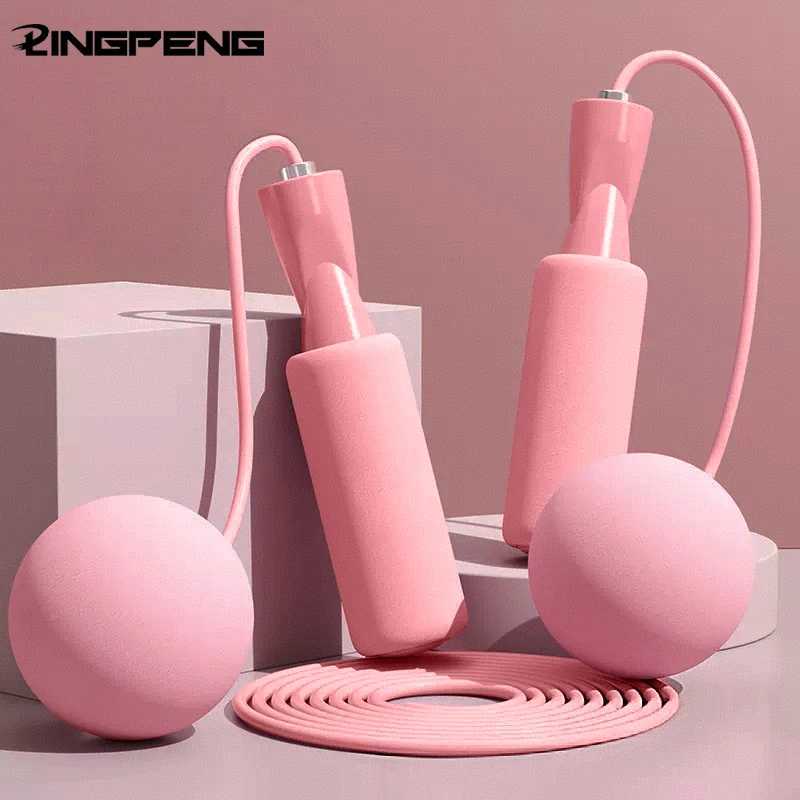 1pc Heavy Cordless Skipping Rope Fitness Jump Rope With Big Ball Suitable For Household Indoor Sports Fat Burning a01 M260319
