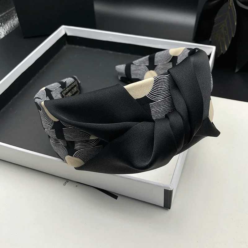 Card-issuing hairband female hip-hop style cloth material high crown adult headwear wide-brimmed hairband H260319