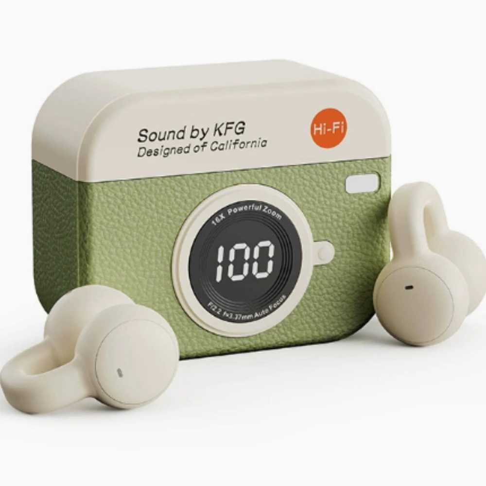 Wireless Bluetooth Earphones Noise Canceling Clip Ear Headphones Music Sports Gaming Headset Earplug With Mic Portable Audio D260319