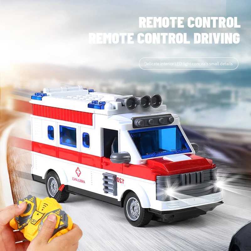 4-Channel RC Electric School Bus And Ambulance With LED Remote Control Sightseeing Bus With Openable Doors Y260319