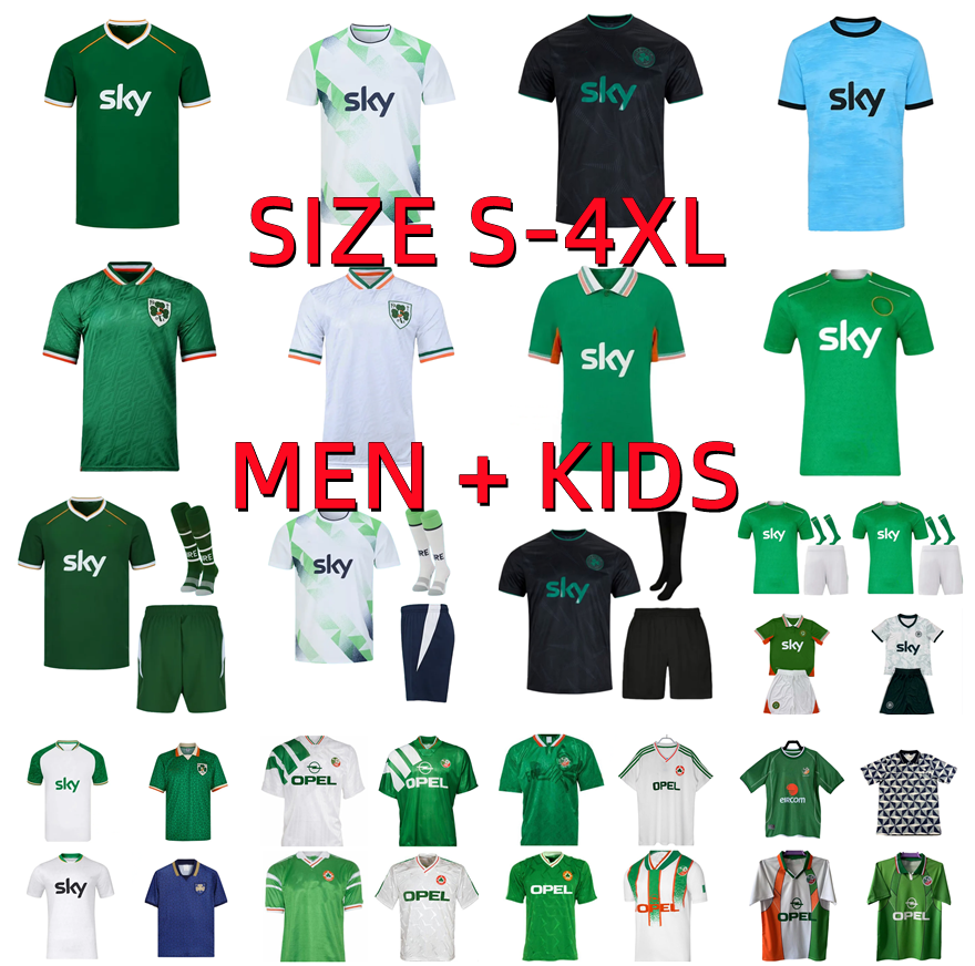 25 26 27 Ireland Parrott Soccer Jersey 2025 2026 2027 ROBINSON OBAFEMI Home Away National Qualifier Classy Special FERGUSON BROWNE Football Shirt Men Kids Kit