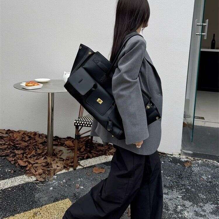 leather underarm platinum handbags, tote shoulder bags, large capacity