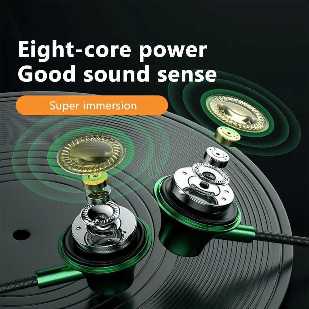 OLAF Earphones Wired Earbuds In Ear 35mm/Type-C 90 Degree Elbow Plug Headphones With Mic Headset Gamer Sports For Mobile Phones D260319