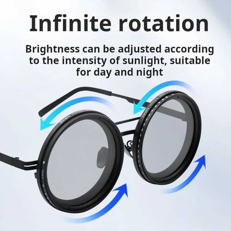 9-level ND2-400 adjustable dimming glasses fishing sunglasses UV anti UV polarized sunglasses ND filter With Glasse Case Set H260319 - view 4