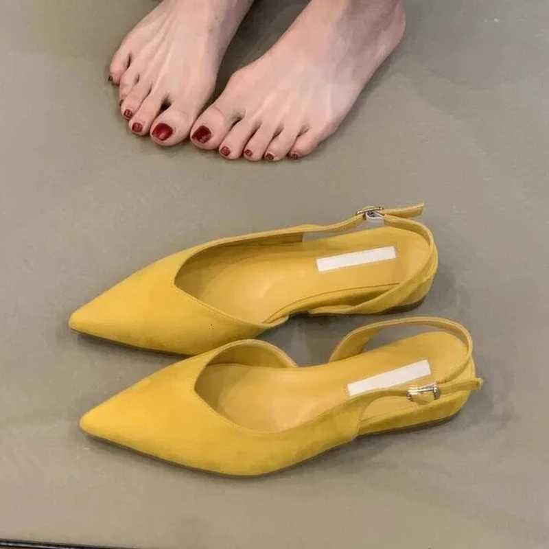 Womens Sandals Pointed Toe Flats Shoes New Woman Slippers Summer 2026 Trend Beach Dress Shoes Casual Walking Slingback Slides Z260318