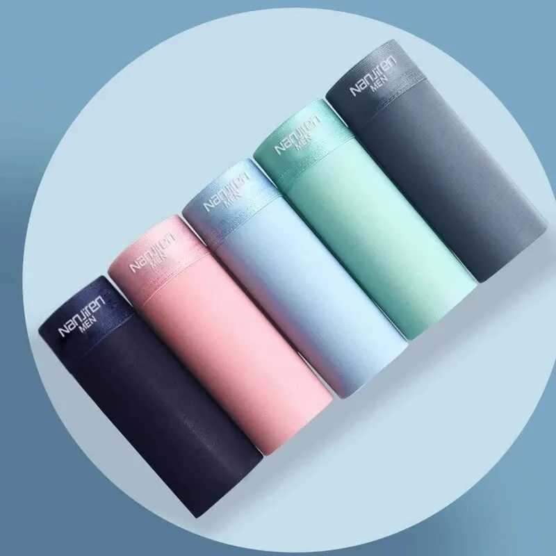 4pcs Boxers Men Underwear Ice Silk Boxer Graphene Man Underpants Breathable Mens Panties Ultrathin Male BoxerShorts Trunk D260319