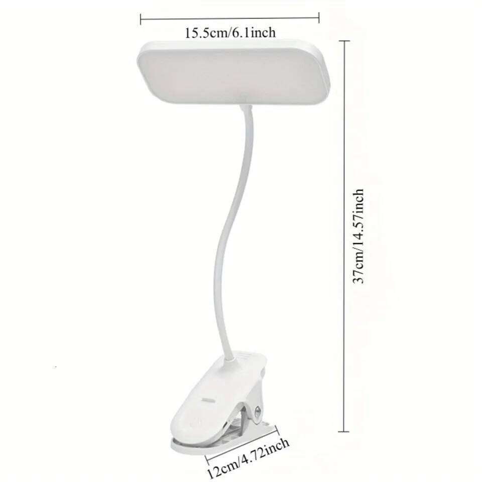 360 Flexible Table with Clip USB Dimmable Desk Lamp Bedside Night Light for Bedroom Study Reading Office Work 26L0319