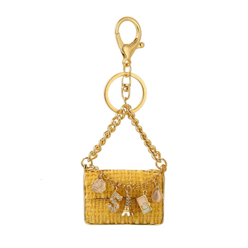 Creative Gift Sweet Style Metal Key Chain Pendant Cute Mini Bag Keychain Small Commodity