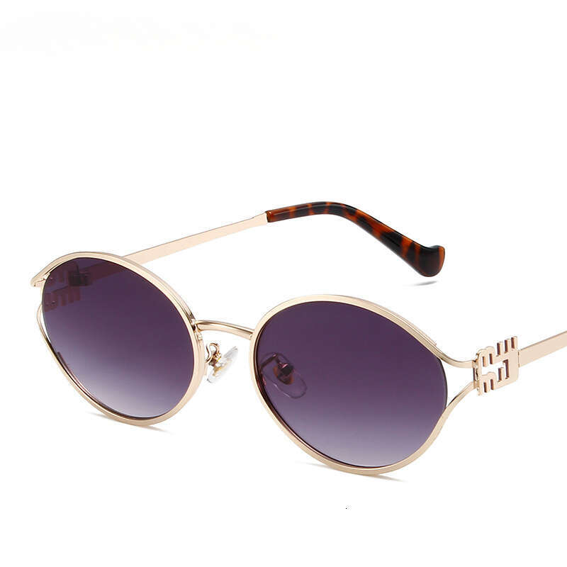 Summer New Oval Sunglasses With An Ins-Style High-End Look, Fashionable Women's Eyewear For Online Influencers Chunjinqiuli