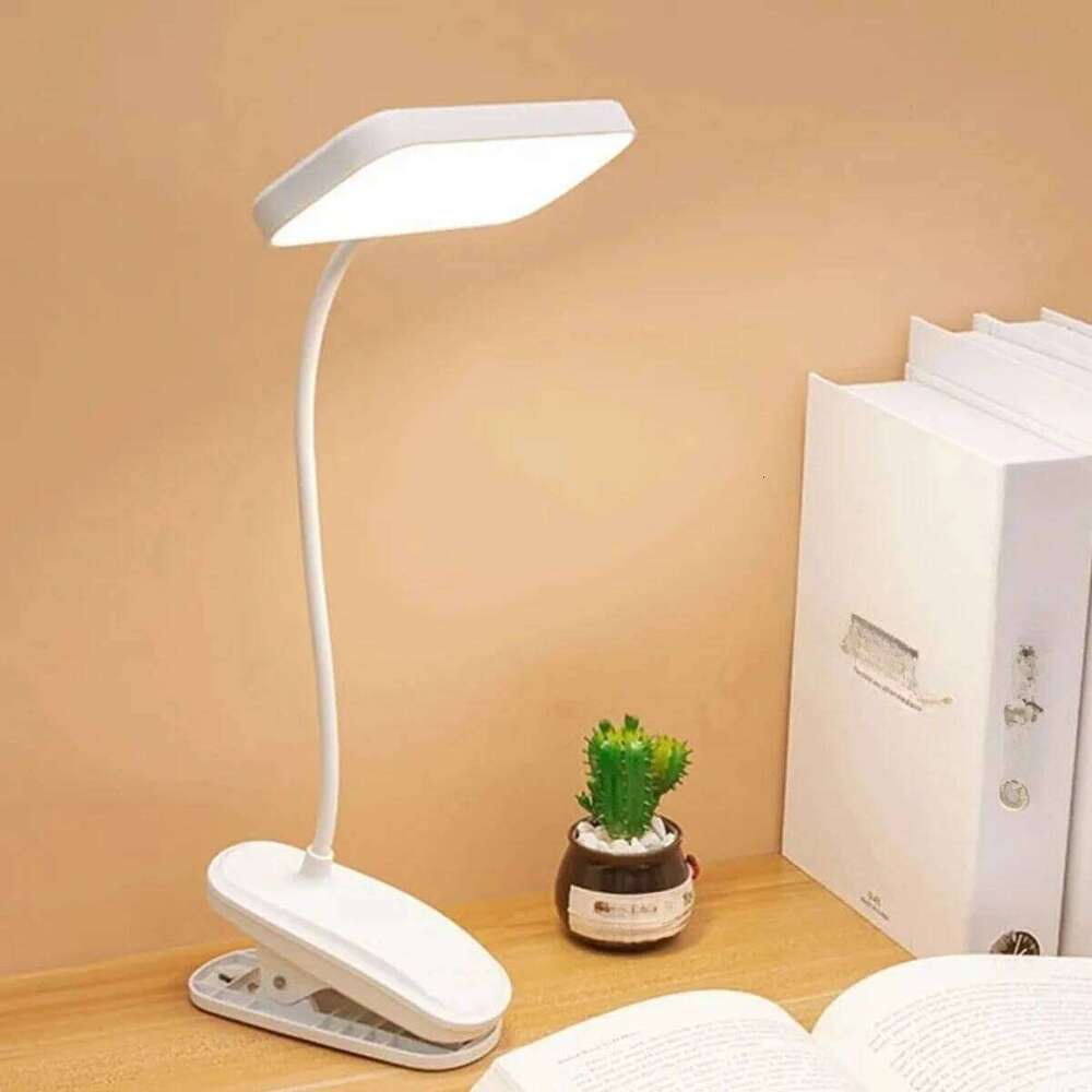 360 Flexible Table with Clip USB Dimmable Desk Lamp Bedside Night Light for Bedroom Study Reading Office Work 26L0319