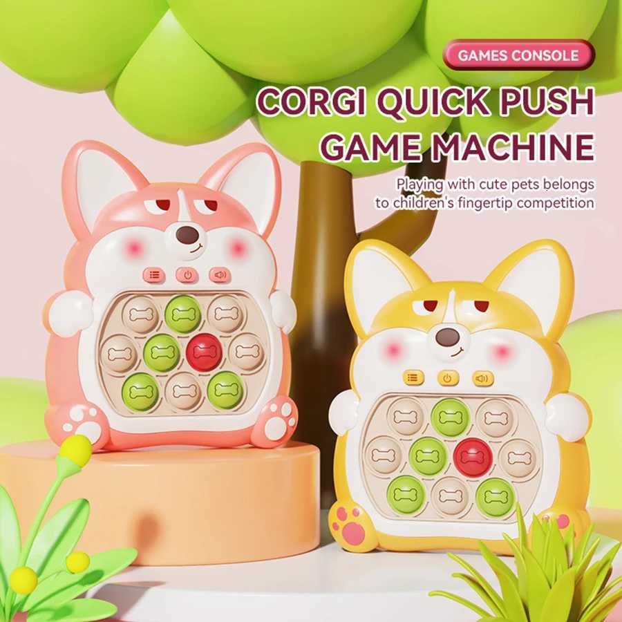 Funny Light Up Electronic Pop-Push Quick Push Game Puzzle Machine Quick Push Decompress Electronic Toy For Child Gaming Game Y260319