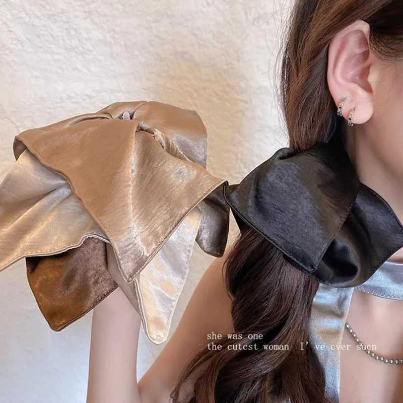 Solid Square Scrunchie For Women Girl Sweet Hair Ornament Ponytail Hair Tie Elastic Hair Band Rubber Band Fashion Hair Accessory H260319