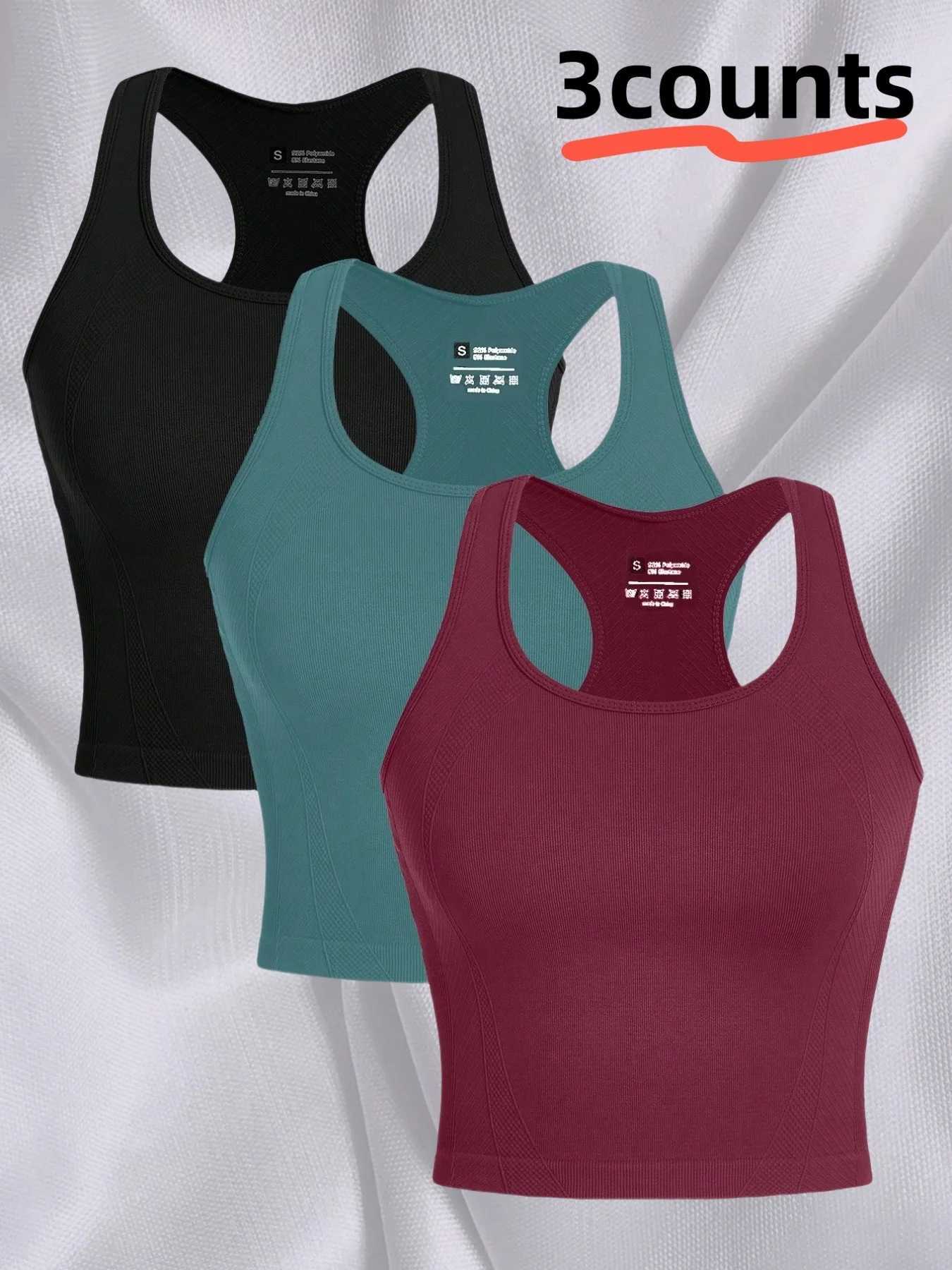 Womens Sleeveless Sports Vest Racing Back Design Spandex Fitness Top for Running Gym Workout Z20260319
