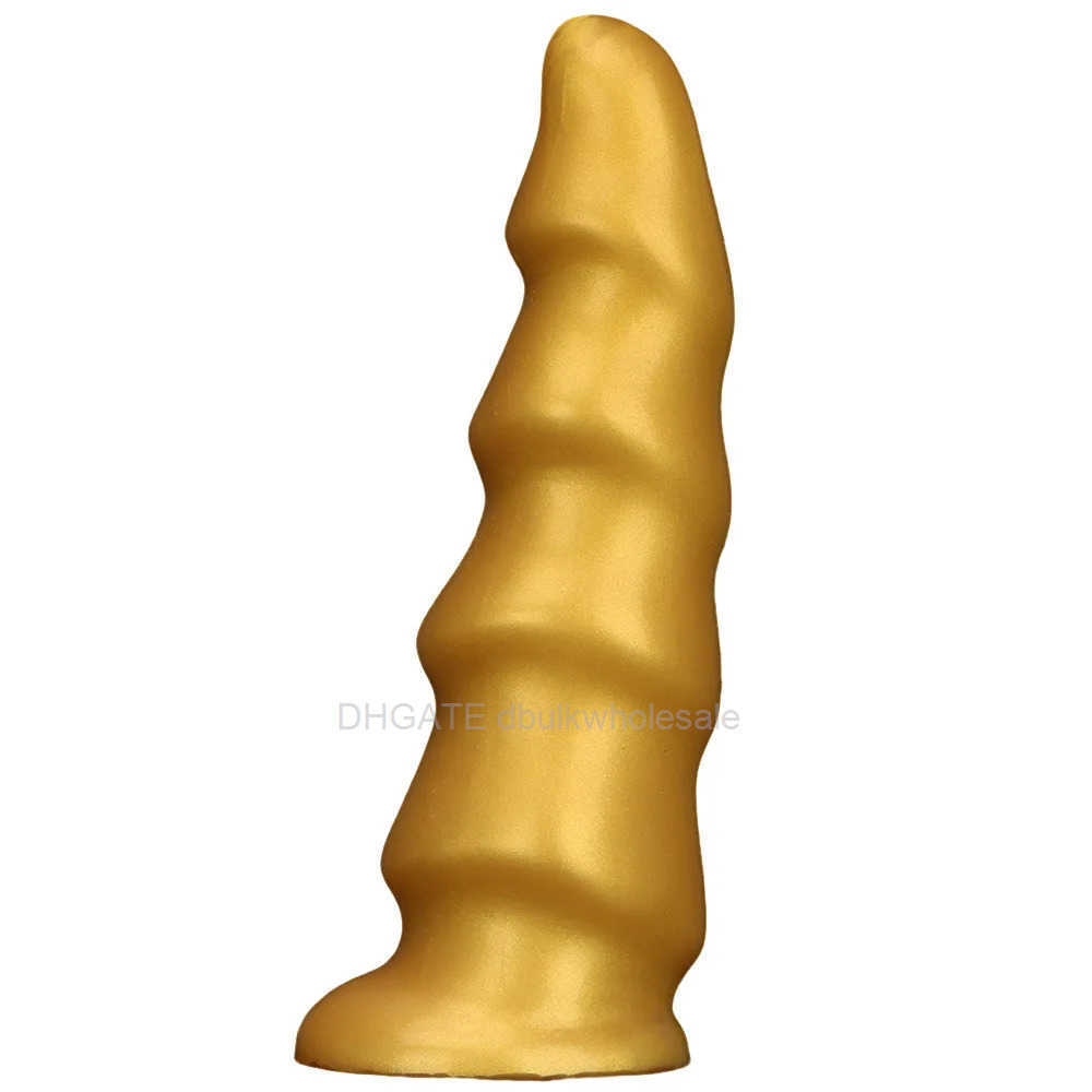 Huge Ribbed Soft Anal Plug Dildo Fetish Sex Toy for Women Male Matsubater Big Penis Anul Plugin But Plug Plugin Toys Adult Tools 2027EDTB