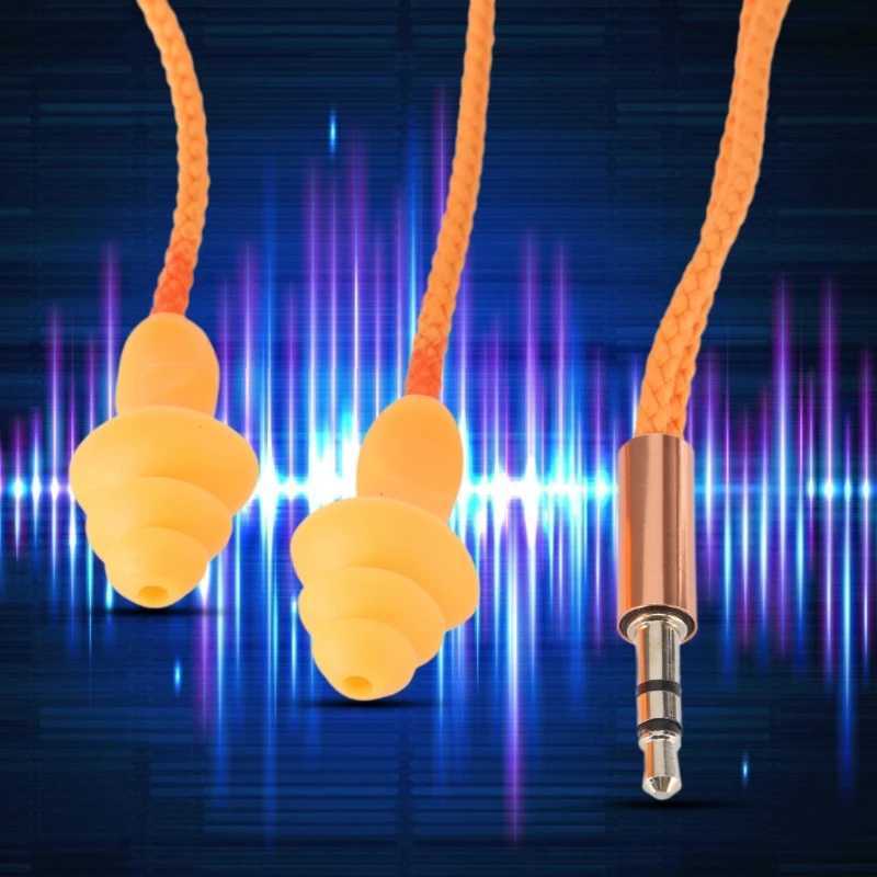 Noise Isolating Earbuds Earphone with Clear Sound Quality for Sports and Travel Comfort Fit Earplugs Headphones D260319