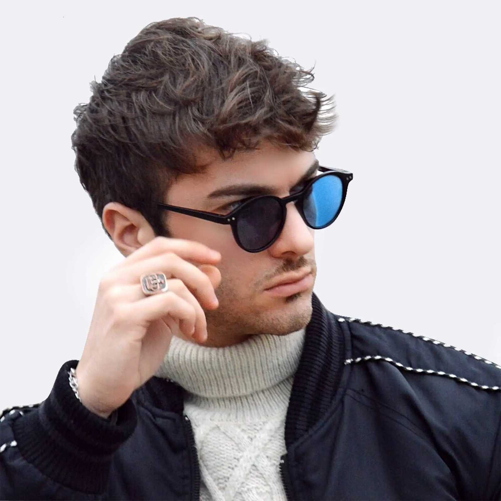 ZENOTTIC Retro Round Polarized Prescription Sunglasses for Men Women Circular Myopia Glasses Progressive Optical Sun Glasses H260319 - view 5