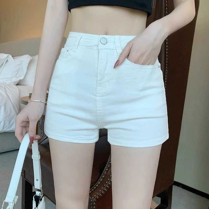 Summer Lady High Waist Classic White Shorts Hot Sale Women Thin Denim Pants Girls Classic Fashion Leisure Short Jeans M260319