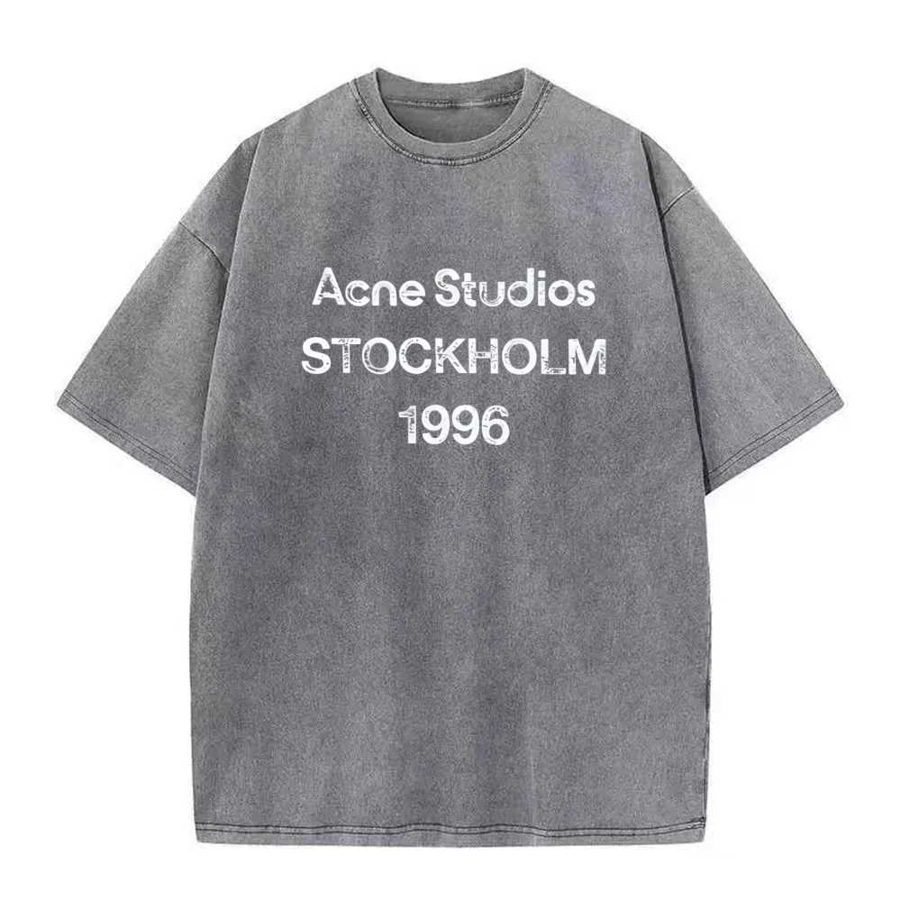 Summer Fashion Luxury Brand Letter-printed T-shirts Mens and Womens Cotton washed T-shirts Short-sleeved Unise Top X260316