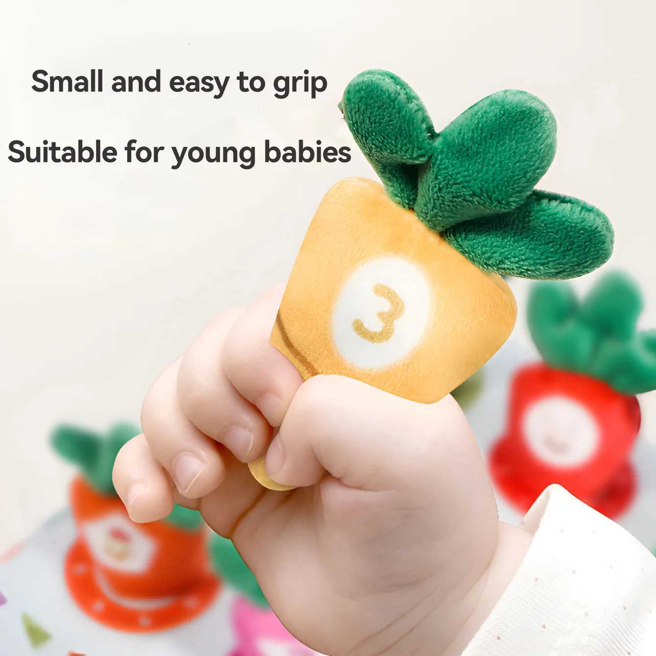 Soft Baby Tissue Cartoon Box Toy Tear-resistant Pattern Pulling Carrots Stuffed Toys Non-Fading Fine Motor Skills Cloth Book Toy Y260319