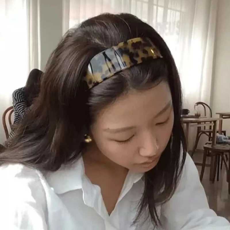 Handmade Tortoiseshell Hairband Simple Design Tortoise Shell Acetate Headband Luxury Design Non-Slip Hair Hoop Styling Decor H260319
