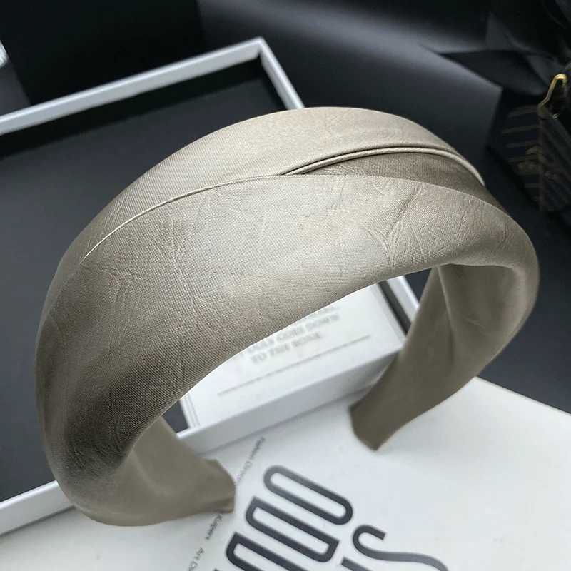 Satin headband for women new high skull top adult headpiece wide edge compression headband H260319