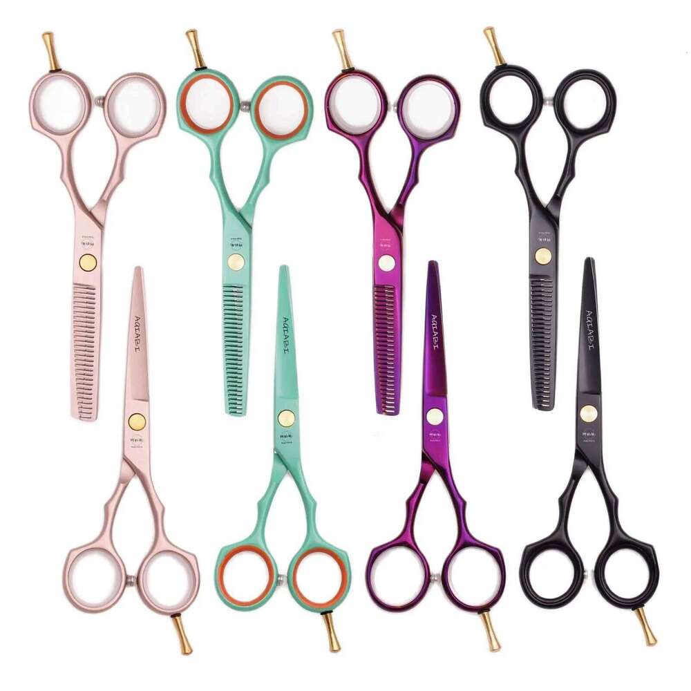 5.5'' Professional Hairdressing Hair Scissors 440C Cutting Shears Thinning Razor Comb Set Salon Barber Home A1104 26Y0319