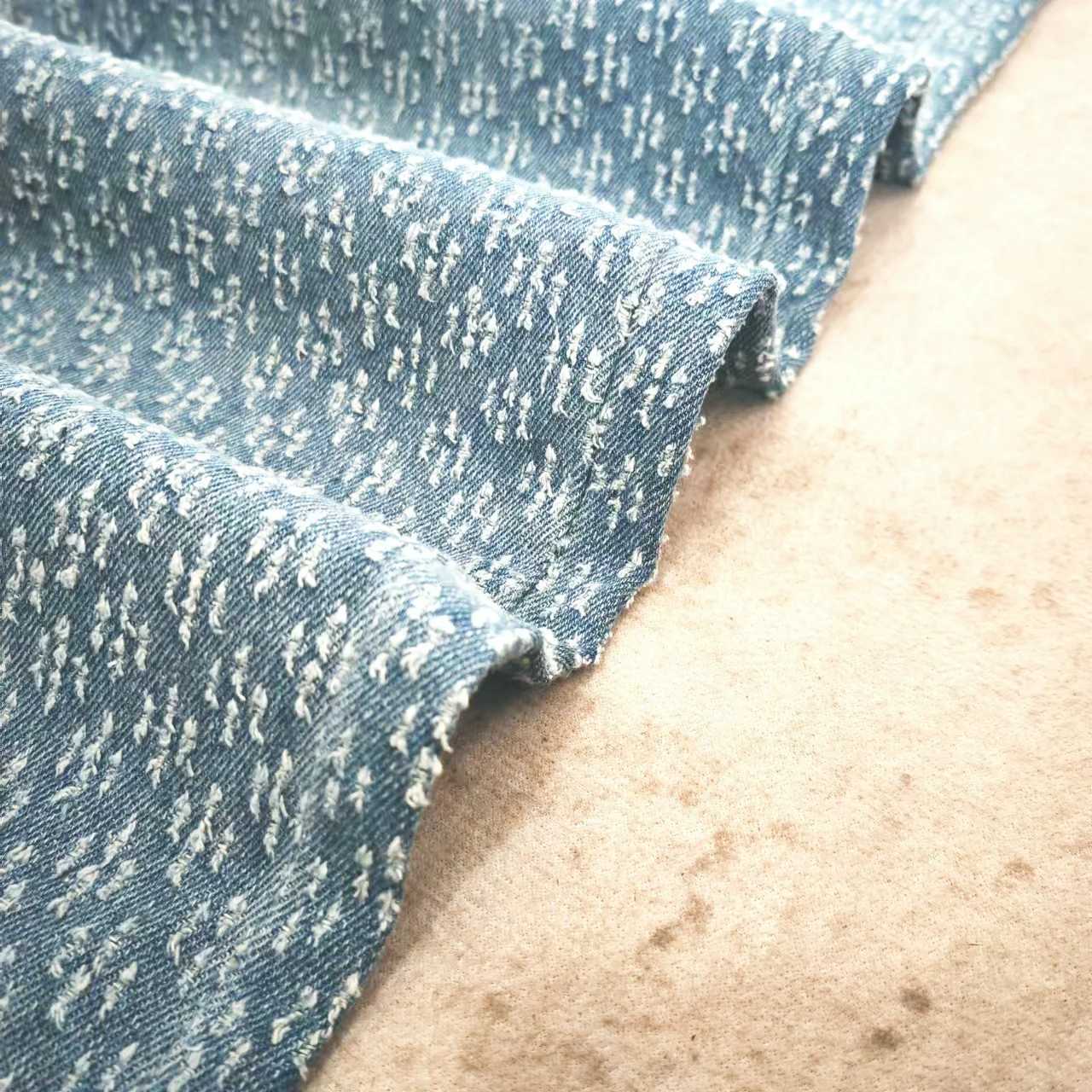 Jeans men Fashion hombre Jacquard Pattern Denim Pants Male Straight Fitting Baggy Bottoms Distressed Wide Jeans For Men M260319