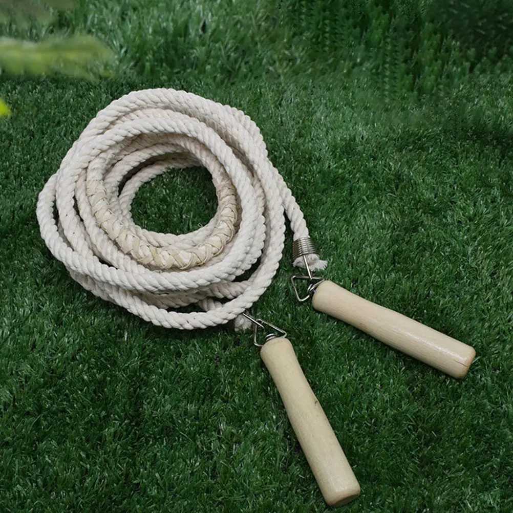 Long Skipping Rope Soft Flexible Cotton Linen Material Anti Slip Handle Team Jump Rope Group Game Supply Team Game Prop M260319
