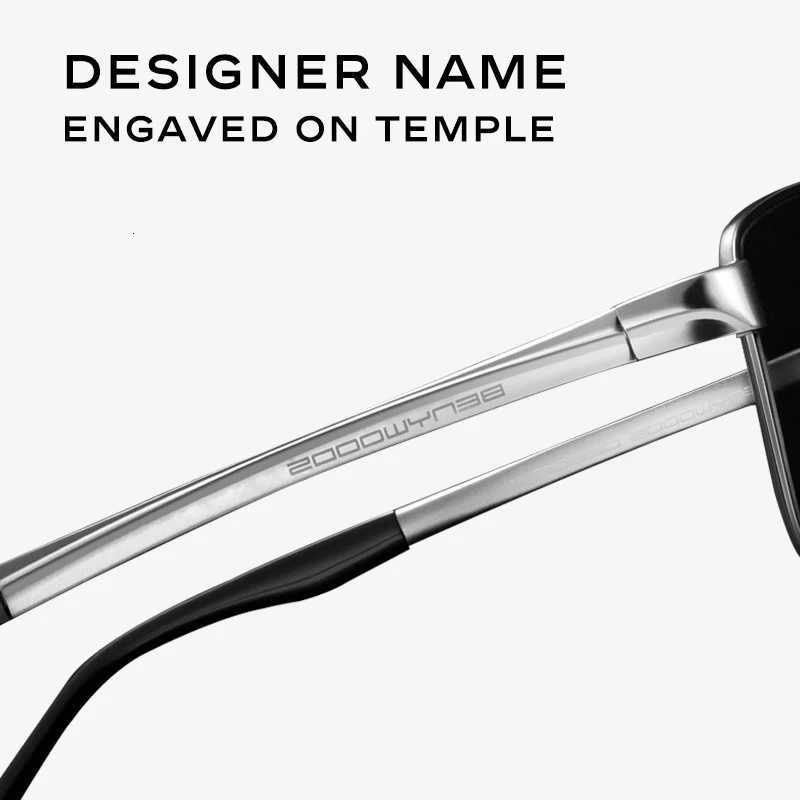 CAPONI New Sunglasses For Men Nylon Polarized Photochromic Alloy Driving Sun Glasses UV400 Brand Designer Shades BS8917 H260319 - view 3