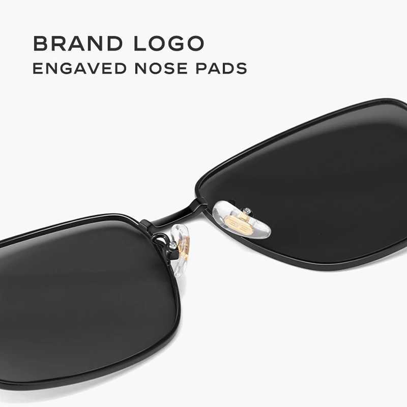 CAPONI Alloy Sunglasses For Men Polarized Photochromic Outdoor Driving Eyewear UV400 Anti-Glare Classic Mens Sun Glasses BS8086 H260319 - view 4