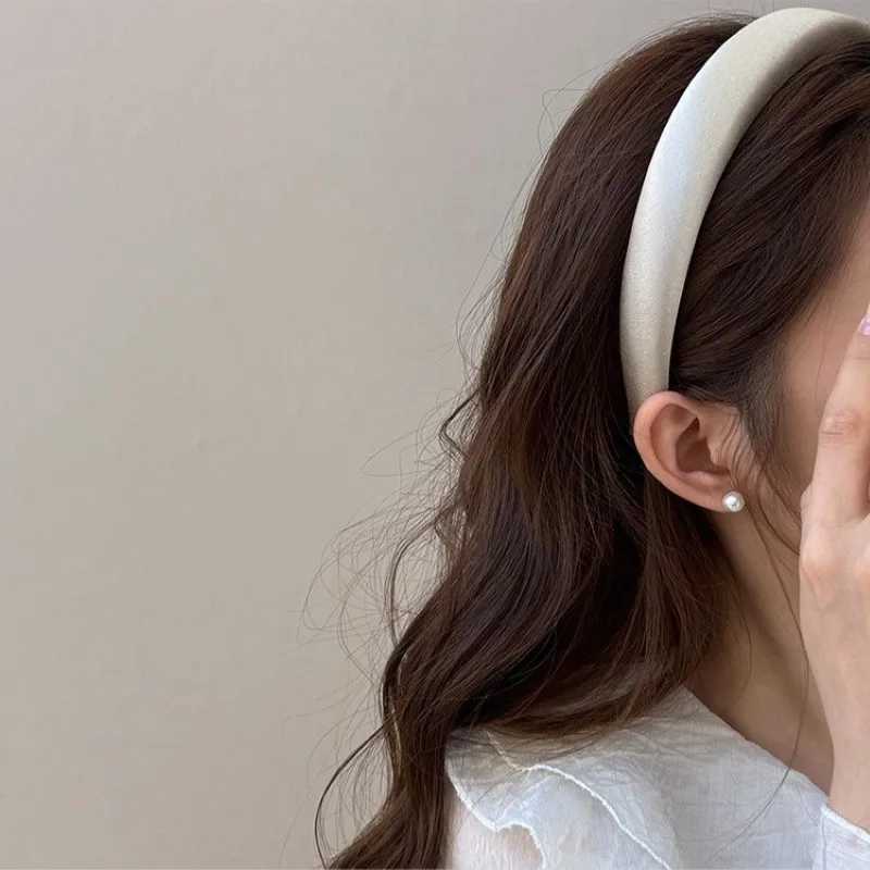 Satin Mercerized Sponge Headband Female Korean Temperament Hair Band Hair Accessories H260319