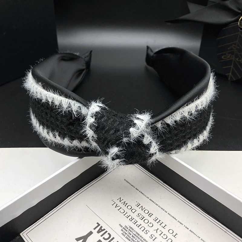 Retro classic hair clip womens new style hair tie headband high skull top wide edge knot pressure headband H260319