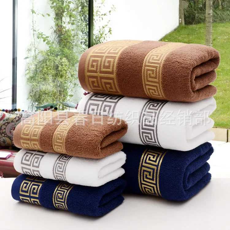 Cotton Bath Towels Beach Towel For Adults Absorbent Terry Luxury bathroom towel sets Men Women Basic Towels 70x140cmT260318 - view 5