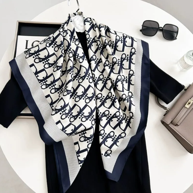 Comes with paper gift bag high-grade ashionable women's scarf fashion spring and summer printed scarves Warp 190/80cm