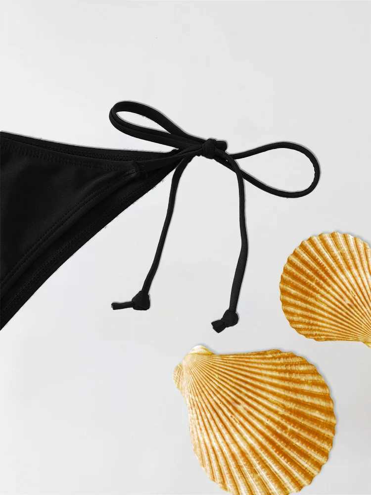 2Pc/Set 2024 Fashion Sexy Swimsuit Women Bikinis Set Triangle Swimwear String Beachwear Thong One Piece Suits Brazilian BiquiniT260318