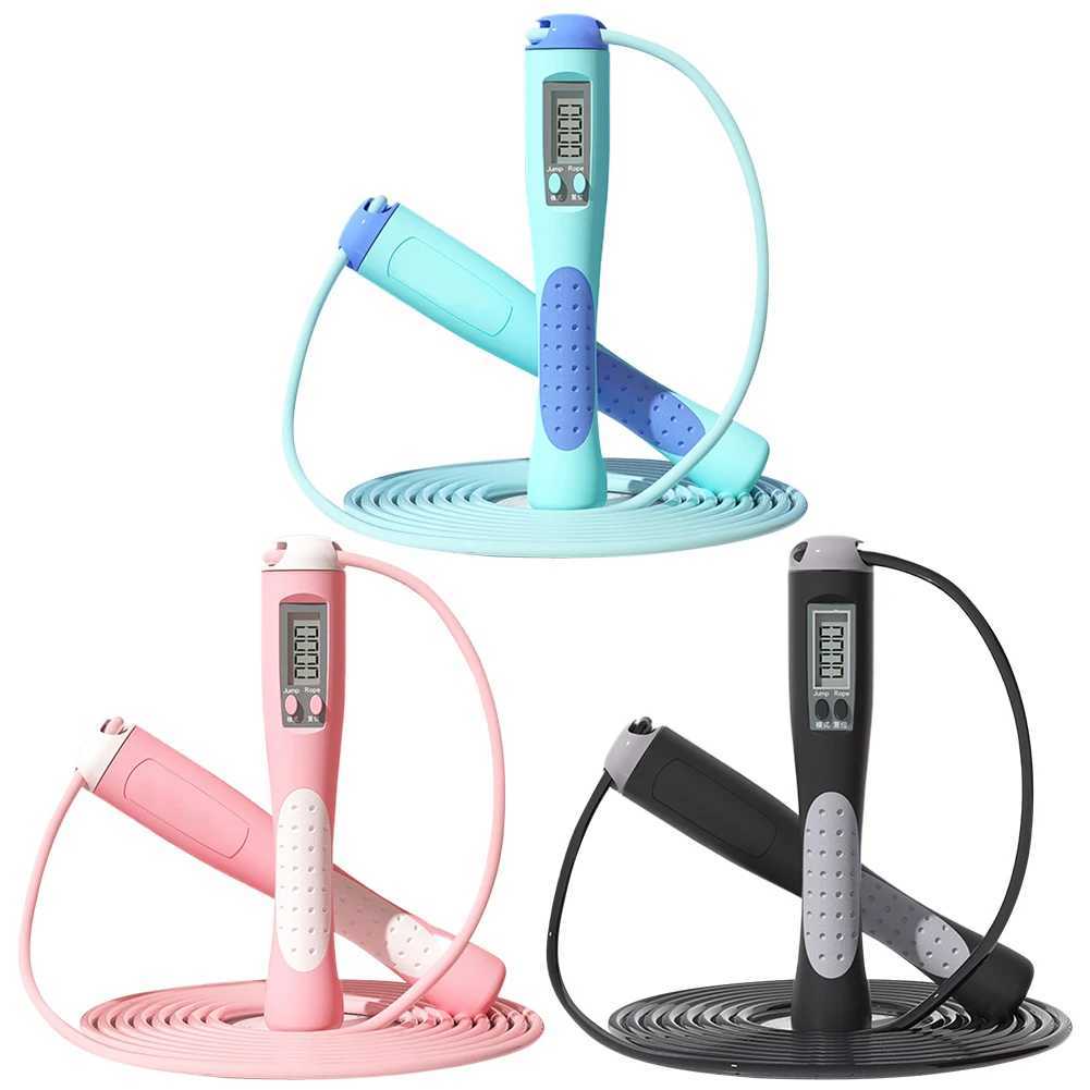 Counting Jump Rope Skipping Rope with Counter Training Jump Rope Skipping Long Jump Rope for Gym Fitness Exercise M260319