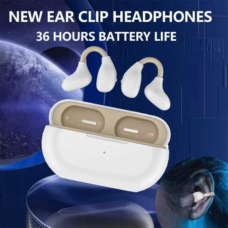 Bone Conduction Sports Earphones Open-Ear Clip Design 12H Playtime IPX7 Waterproof Bluetooth Headset for Running/Gym D260319
