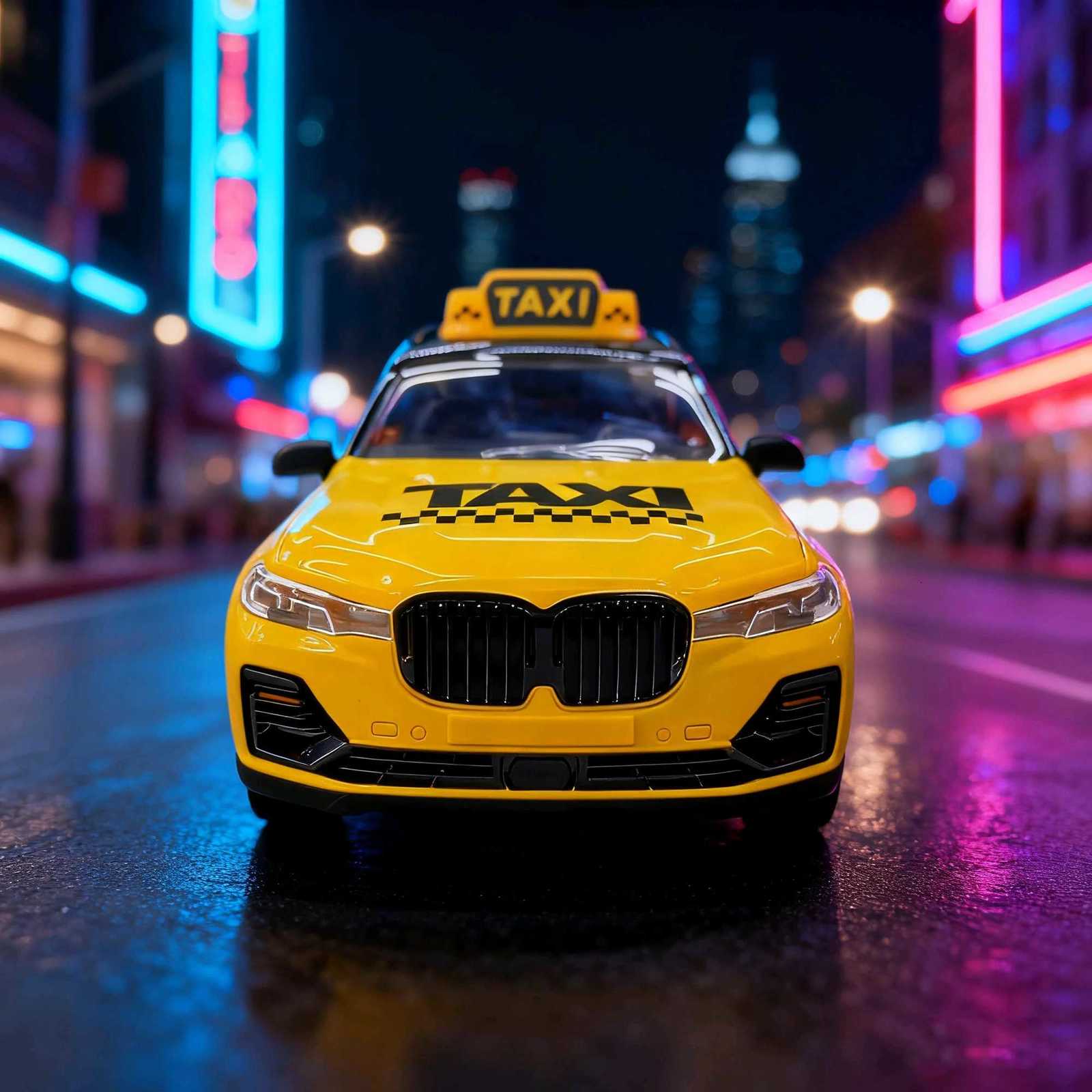 TAXI 116 model car Taxi inertia with light and sound effects Toy Gift for Boy Girl Children Kid Adult Birthday Gift Y260319