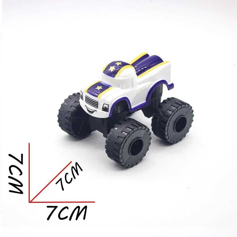 6Pcs Blaze Monster Racing Car Diecast Toy Set Russia Miracle Crusher Truck Vehicle Transformation Toys for Kids Best Gifts Y260319