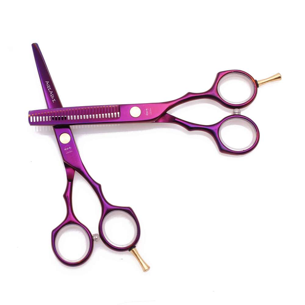 5.5'' Professional Hairdressing Hair Scissors 440C Cutting Shears Thinning Razor Comb Set Salon Barber Home A1104 26Y0319