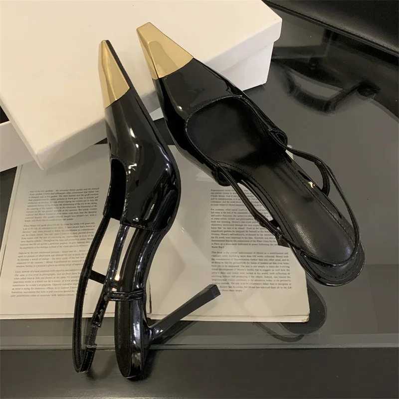 Eilyken Spring Fashion Pointed Toe Narrow Band Pumps Women Slingbacks Thin Heels Stripper Prom Ladies Sandals Shoes Z260318