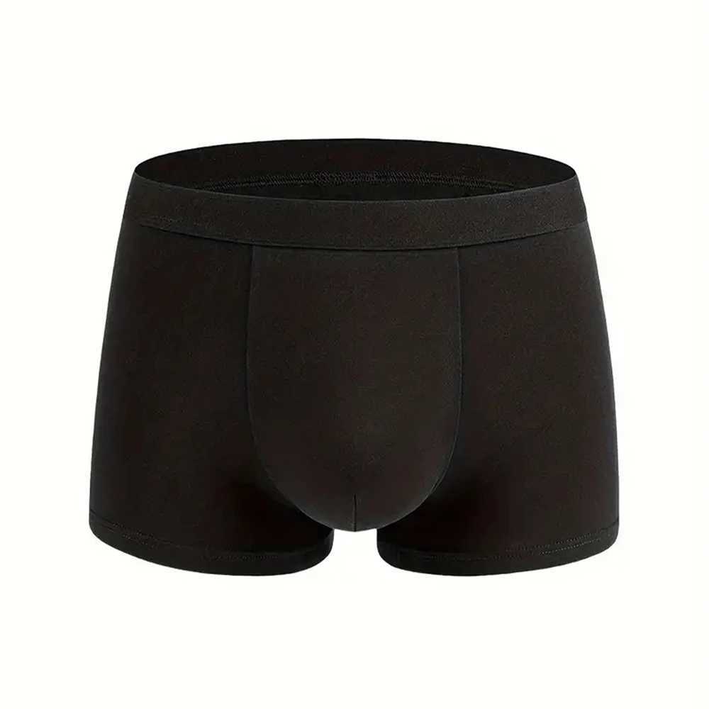 4pcs Men Boxer Briefs - Soft Breathable Stretchy Black Underwear Casual Attire Comfortable Everyday Shorties Everyday Underwear D260319