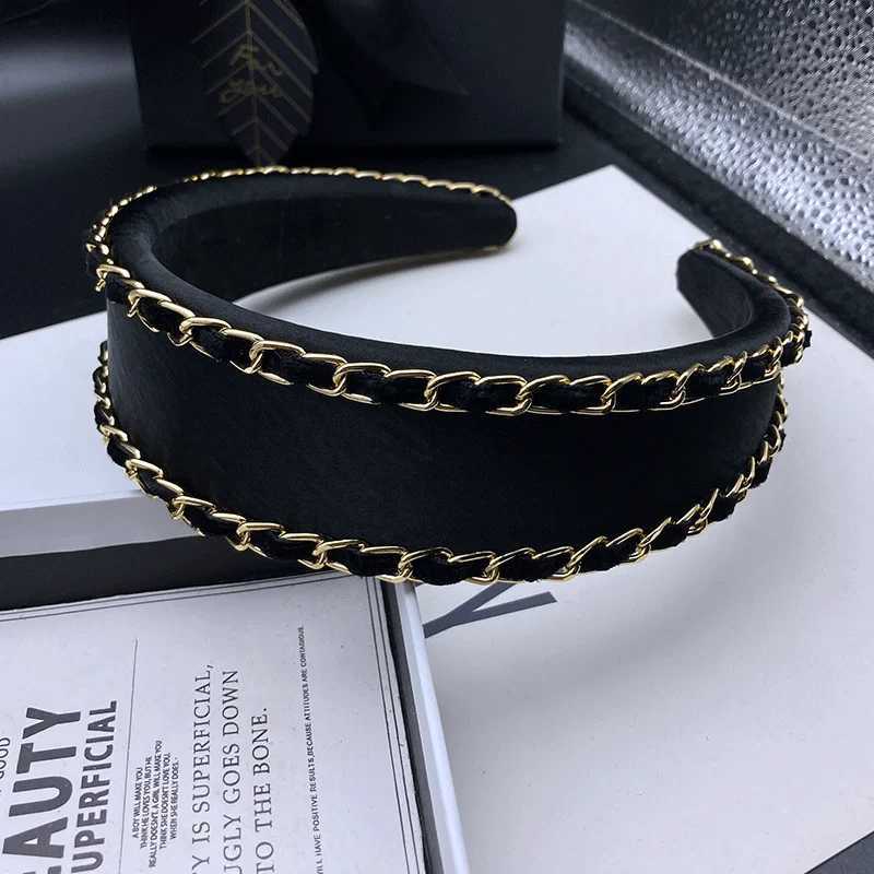 Sponge high skull top hair clip womens light luxury fashion high fixed hair headband wide edge pressed hair headband H260319