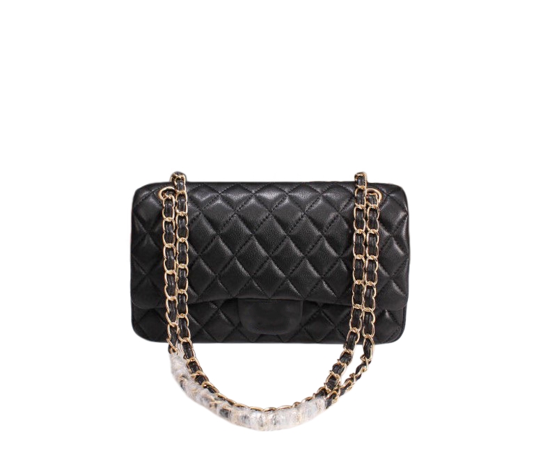 Luxurious and fashionable designer handbag; women's fashionable sheepskin gold buckle chain cross-body handbag, simple sheepskin chain handbag