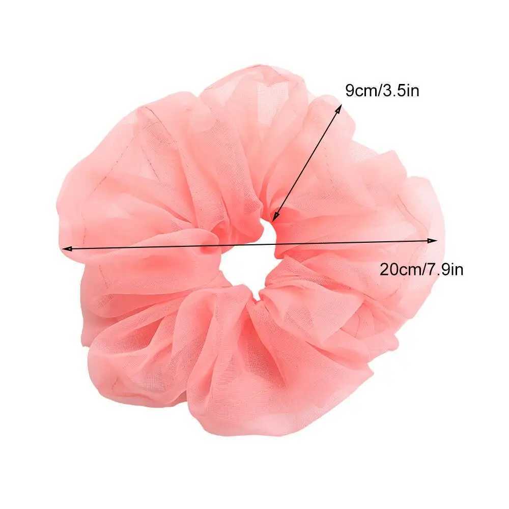 Headwear Organza Scrunchie Hair Ring Bands Ties For Girls Ponytail Holders Elastic Hairbands Elastic Hairband Hair Accessories H260319