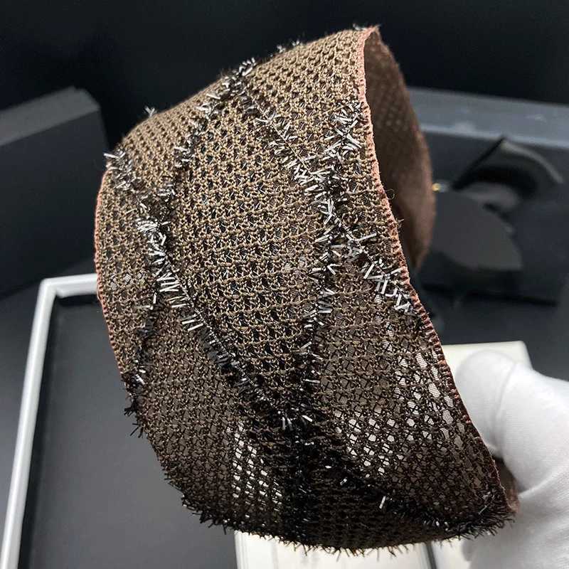 New style brown versatile hairpin and hair hoop for women with teeth for anti-slip wide edge for pressing hair and head hoop H260319