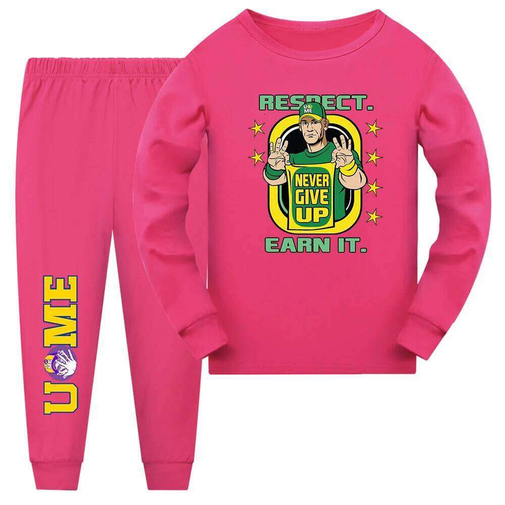 Baby Boys John Cena Cosplay 20 Years Never Give Up Halloween for Childrens Birthday Gift Costumes Pajamas Nightwear Set S260318